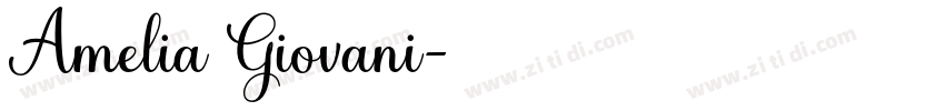 Amelia Giovani字体转换